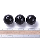 Black Imitated Pearl Chunky Bubblegum Acrylic Round Beads X-PACR-20D-5-1-4