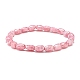Bling imitation pierres précieuses perles de verre en forme de larme bracelet extensible pour les femmes BJEW-JB07421-11