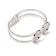 Accessoire de bricolage de bracelet en laiton MAK-WH0006-01S-3