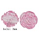 Pink Transparent Acrylic Rose Beads X-PL305Y-4-1