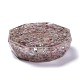 Resin with Natural Other Quartz Chip Stones Ashtray DJEW-F015-07D-3