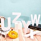木製の手紙の装飾品  DIYクラフト用  室内装飾  文字.u  U：150x115x15mm WOOD-GF0001-15-21-5
