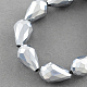 Fili di perle di vetro placcato EGLA-R045-16x10mm-06-1