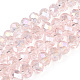 Chapelets de perles en verre électroplaqué EGLA-A034-T6mm-B36-1