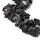 Натуральный черный турмалин бисер нитей&nbsp;G-I283-F12-4