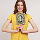 塩ビプラスチックスタンプ  DIYスクラップブッキング用  装飾的なフォトアルバム  カード作り  スタンプシート  女性の模様  160x110x3mm DIY-WH0167-57-0541-5