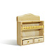 木製キャビネット  マイクロランドスケープホームドールハウスアクセサリー  小道具の装飾のふりをする  淡いチソウ  68x20x78mm PW-WG86189-01-2