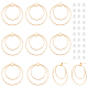 Benecreat 10 pz orecchini a cerchio geometrici placcati in oro KK-BC0010-49-1