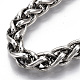 Men's Alloy Wheat Chain Bracelets BJEW-T014-06AS-4