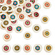 Arricraft 50pcs 5 colores impresos colgantes de concha de agua dulce natural SHEL-AR0001-10-1