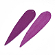 環境に優しいシープスキンレザーのビッグペンダント  ティアドロップ  赤ミディアム紫  105x25x1.5mm  穴：1.5mm FIND-T045-15F-2