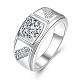 Men's Classic Brass Cubic Zirconia Wide Band Finger Rings RJEW-BB06362-8P-1