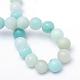 Round Natural Grade A Amazonite Bead Strands G-R345-6mm-16-3