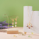 Cheriswelry 96 pièces 4 couleurs galvanoplastie perles de chalumeau faites à la main transparentes LAMP-CW0001-02-7