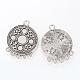 Tibetan Style Alloy Chandelier Component Link Cabochons Settings TIBE-S302-18AS-LF-1