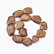 Fili di perline di pepite di magnesite naturale TURQ-L011-01-2