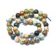 Chapelets de perles en chrysocolle et lapis lazuli naturelles G-F715-105C-2