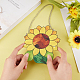 Creatcabin Sonnenblumen-Geschenk zum Aufhängen am Fenster AJEW-WH0258-479-5