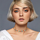 Anattasoul 8 Stück 8 Farben Glassamen geflochtene Blumenperlen-Halsketten-Set für Frauen NJEW-AN0001-32-4