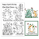 PH Pandahall Clear Stamps für St. Patrick's Day Glücksklee DIY-WH0167-57-0091-1