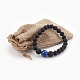Natural Lava Rock Beads Stretch Bracelets BJEW-JB03958-01-4