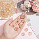 Nbeads 100 pcs perles de fleurs en acrylique transparent TACR-NB0001-26-3
