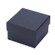 Красно-бумажные картонные шкатулки для драгоценностей CBOX-WH0003-04-5
