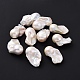 Perlas de perlas naturales keshi PEAR-P003-52-4