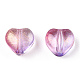 Perles de verre peintes par pulvérisation transparent GLAA-R211-02-B04-3