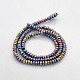 Electroplate Non-magnetic Synthetic Hematite Beads Strands G-J208B-06-2