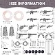 DIY Gun Weapon Shape Drop Earring Making Kit DIY-SZ0006-63-2