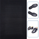 滑り止めゴム靴の底  ブーツ用の耐摩耗性の隆起した穀物修理ソールパッド  革靴  ブラック  385x570x2.5mm DIY-WH0430-084A-4