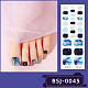 Pegatinas para uñas de los pies de cobertura completa MRMJ-YWC0001-BSJ-0045-1