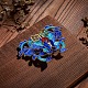 Chinese Style Alloy Enamel Chandelier Components X-ENAM-E329-48A-G-8