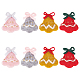 Nbeads 8 piezas 4 colores fieltro de lana artesanía campana de Navidad DIY-NB0008-88-1