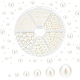 Pandahall elite 2206pcs 6 styles perles acryliques imitation perle OACR-PH0001-77-1