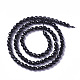 Brins de perles d'onyx noir naturel G-F596-28-3mm-2