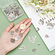 PandaHall 16 Styles Tree Pendant Bulk Assorted Tree of Life Pendants Charms Tibetan Silver Tree Link Connector for Jewelry Making Accessory Wedding Baptism Birthday Christmas Decoration TIBEP-PH0001-33-5
