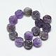 Carved Natural Amethyst Beads Strands G-T122-07A-2