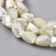 Electroplate Opaque Solid Color Glass Beads Strands EGLA-G035-B-FR10-3