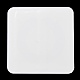 U 字型穴アクリルパール表示ボードルースビーズペーストボード  接着剤付き  ホワイト  正方形  10x10x0.15cm  インナーサイズ：7.1x6.9センチメートル ODIS-M006-01E-2