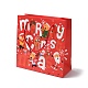 Weihnachts-Geschenktüten aus Papier mit Weihnachtsmann-Aufdruck und Nylonkordelgriff CARB-K003-01C-02-1