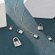 UNICRAFTALE 20Pcs 5 Sizes Padlock Pendants 304 Stainless Steel Charms Large Hole Pendants for DIY Necklaces Jewelry Making Accessory STAS-UN0024-12-3