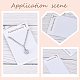 Fingerinspire Flannelette and Plastic Necklace Display Cards DIY-FG0001-76-4
