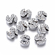 Alloy Initial Slide Charms with Grade A Rhinestones ALRI-R032-S-FF-1