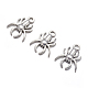 30PCS Antique Silver Spider Halloween Jewelry Tibetan Silver Alloy Pendants X-TIBEP-A101973-AS-LF-3