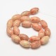 Natural Sunstone Oval Beads Strands G-P091-06-2