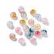 Perles en verre craquelé transparentes GLAA-P029-02-1