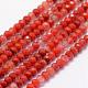 Natural South Red Agate Beads Strands G-F460-17-1