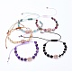 Bracelets de perles de nylon tressés réglables BJEW-JB05291-1